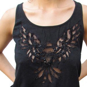 Black clear t-shirt/ blouse